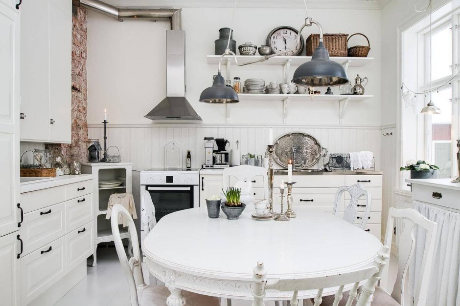 White vintage kitchen