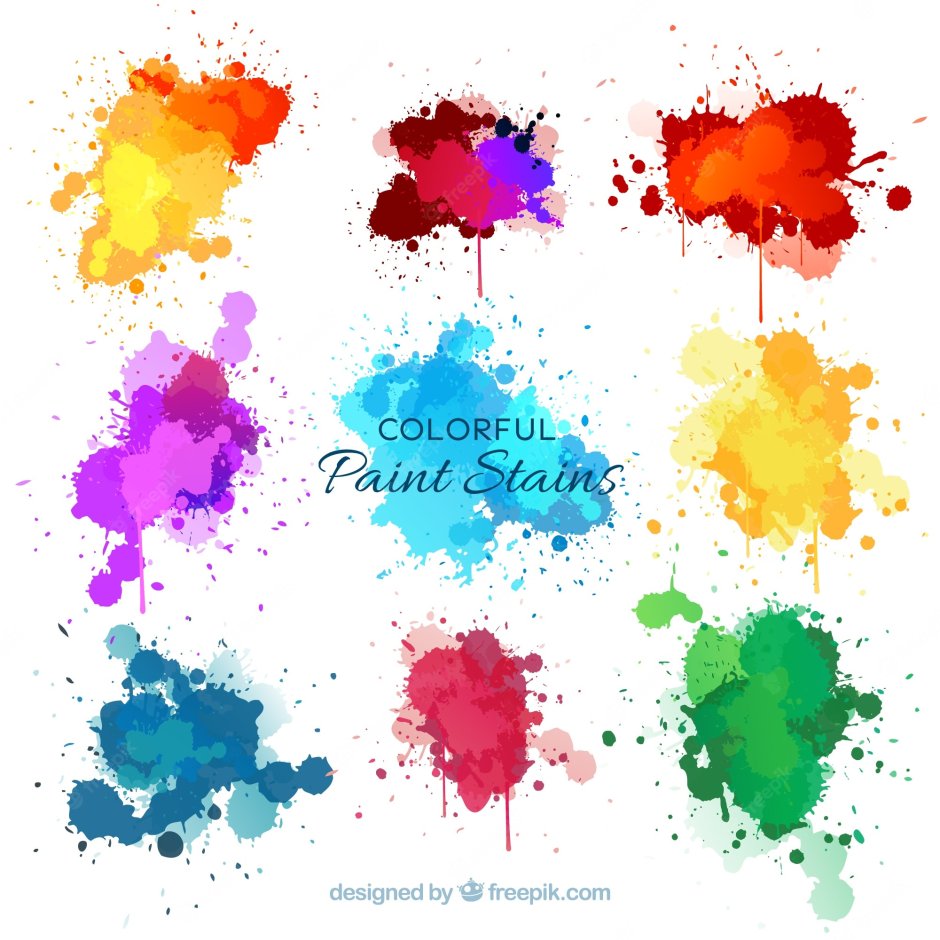 Color paint splash