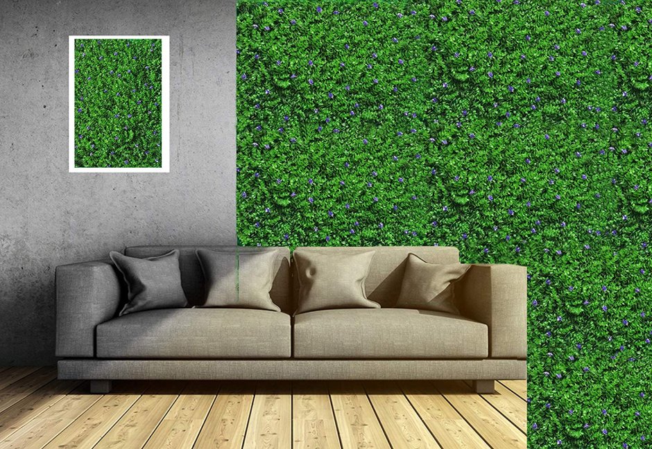 Artificial grass wall