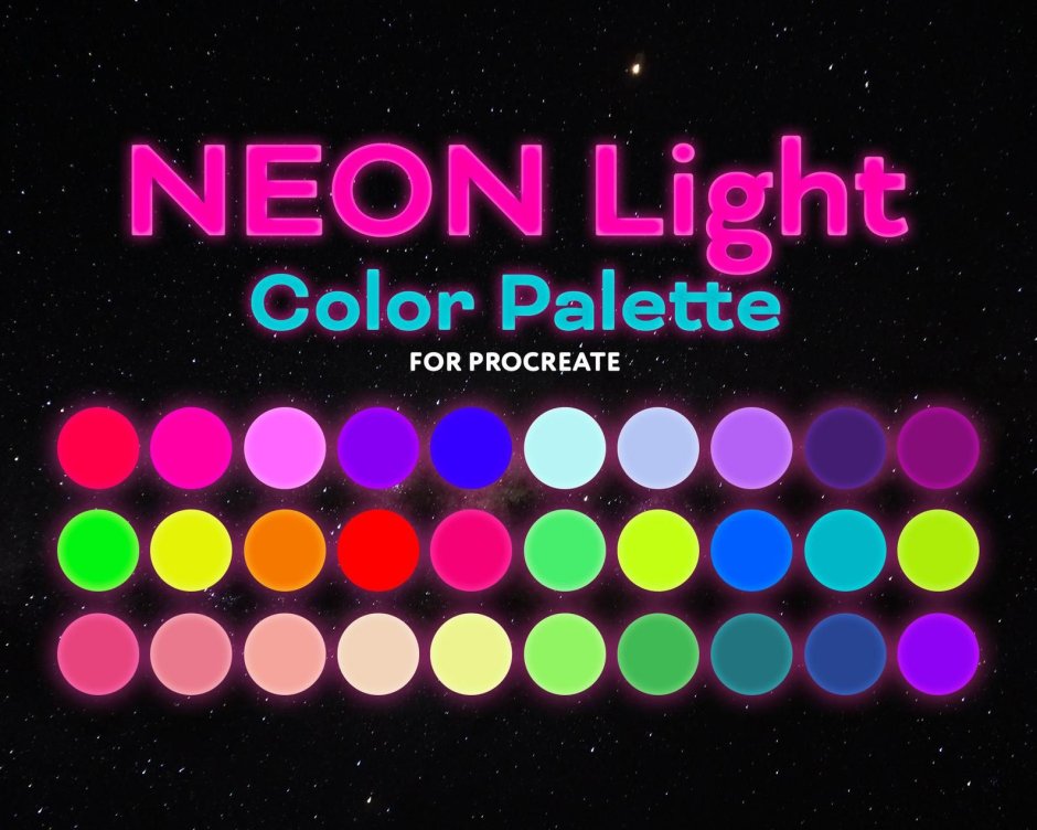 Neon color tone