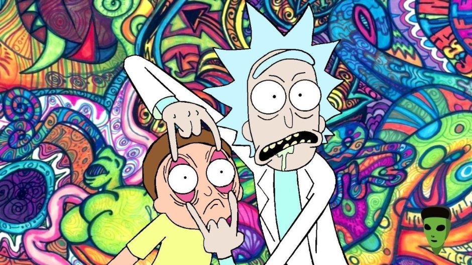 Rick and morty trippy