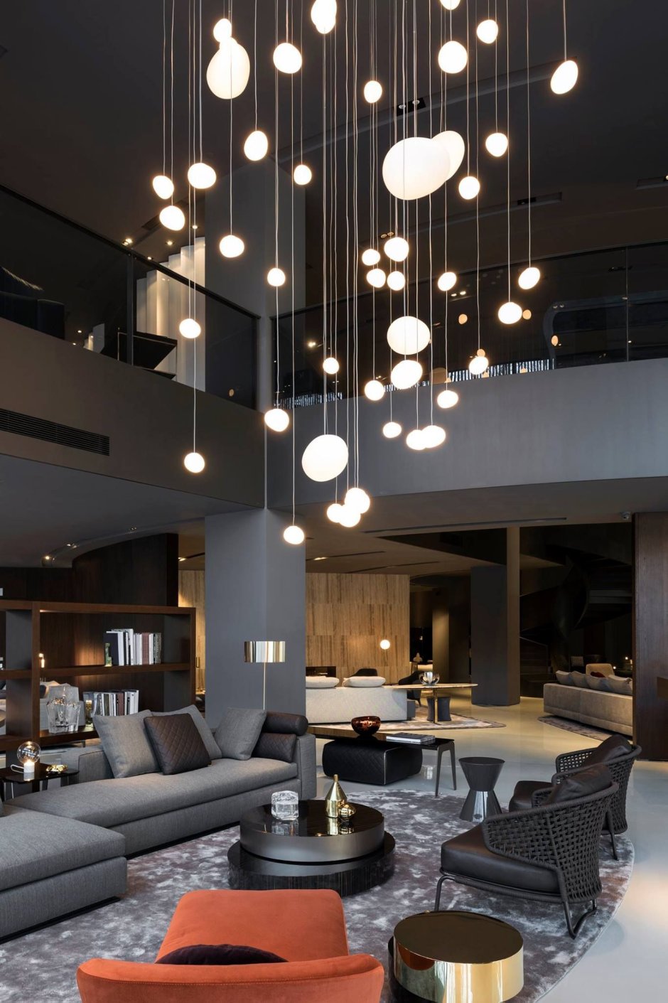 Modern chandeliers interiors light