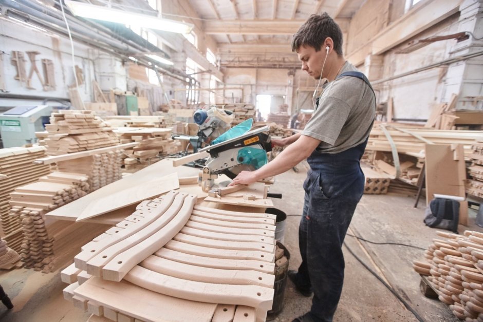 Wooden furniture factory