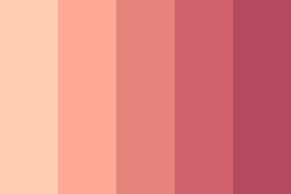 Peach pink color
