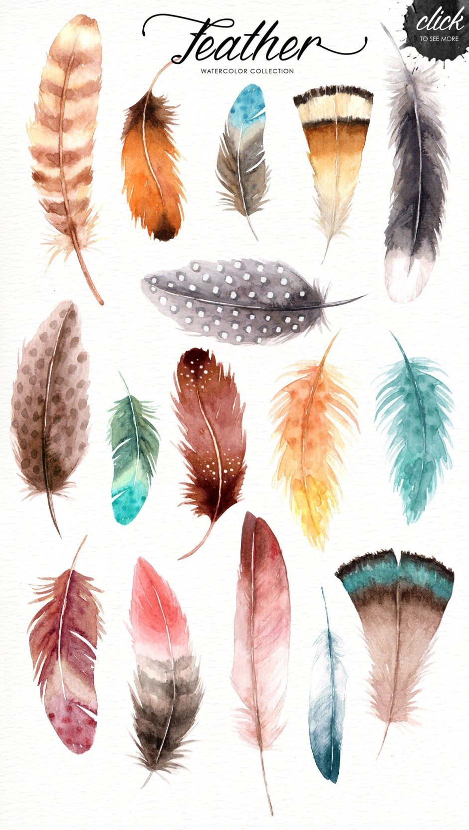 Paper feathers