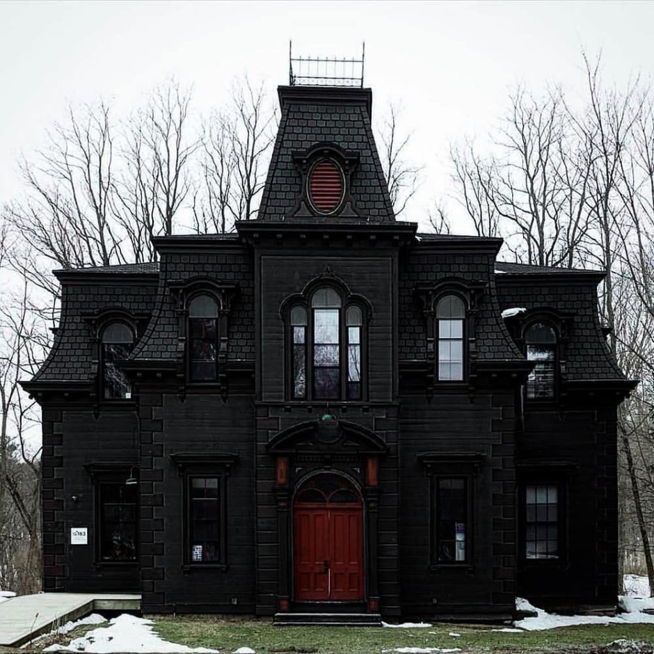 Red victorian house