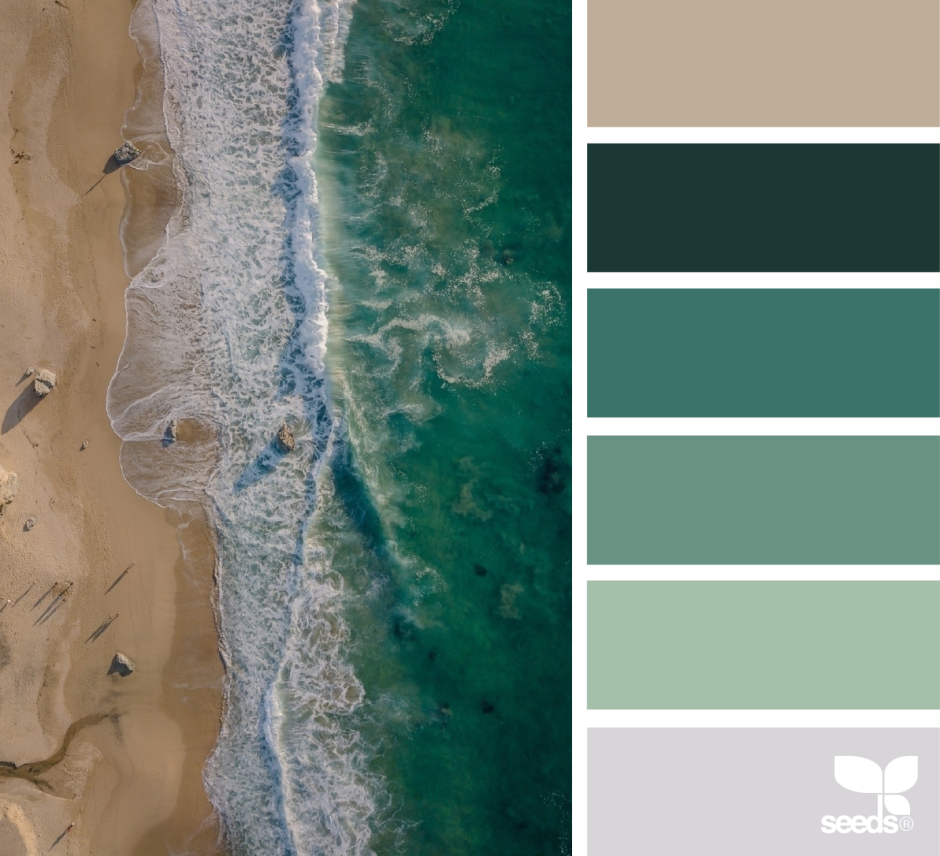 Colour palette sea