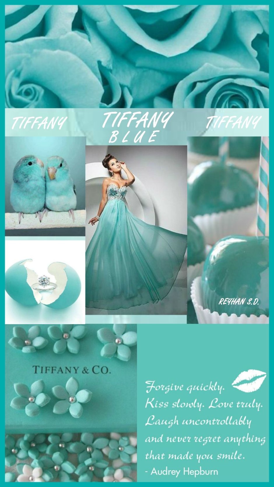 Tiffany blue colour