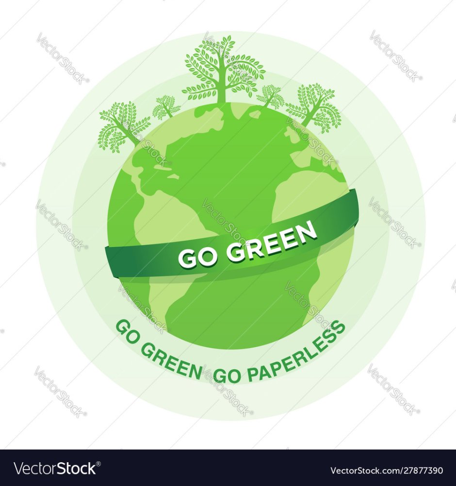 Go green save the environment
