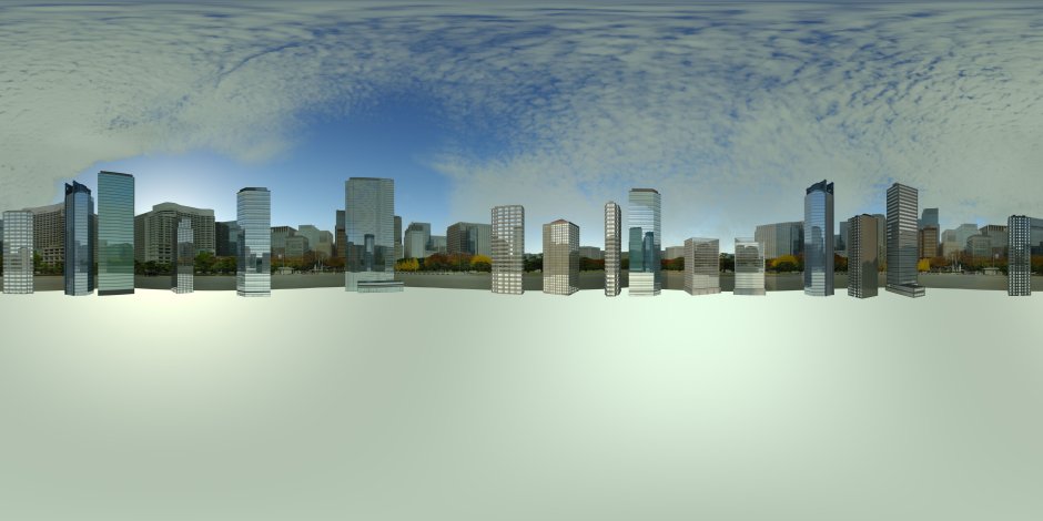 Panoramic city skyline