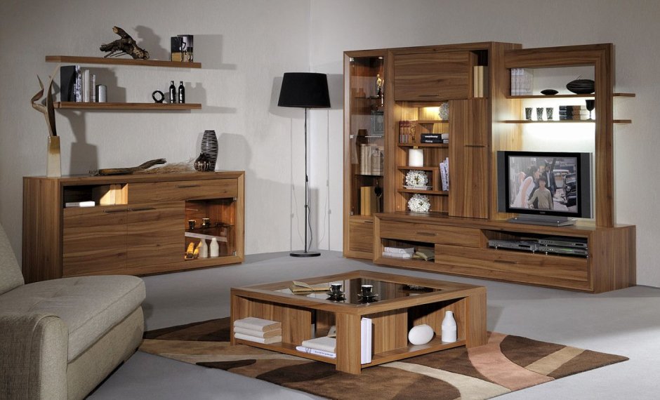 Living room wood furniture