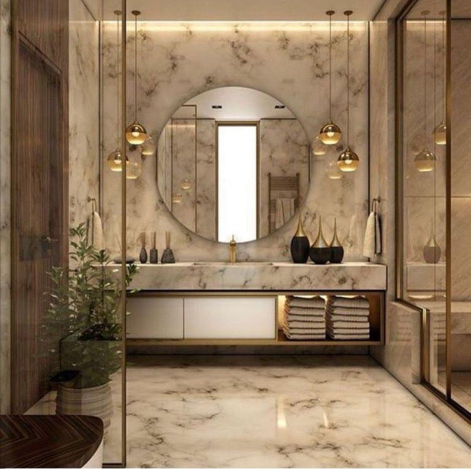 Modern style bathroom