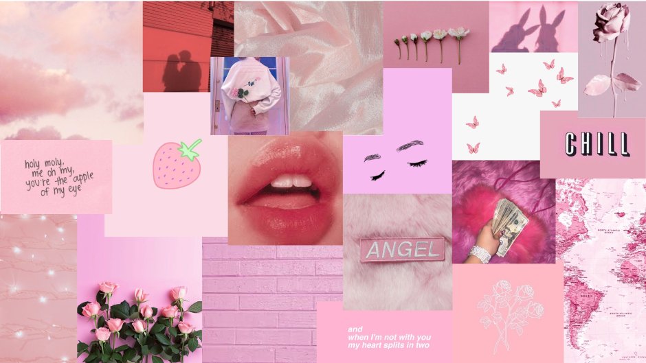 Pink background aesthetic - 55 photo