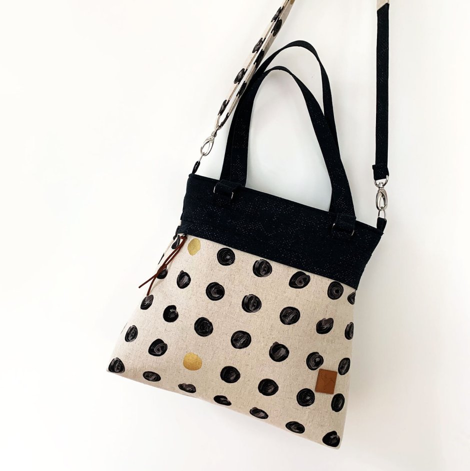 Tote Bag Round Wooden Handle DIY Purse Handbag Replacement Bags HandMaking  | eBay