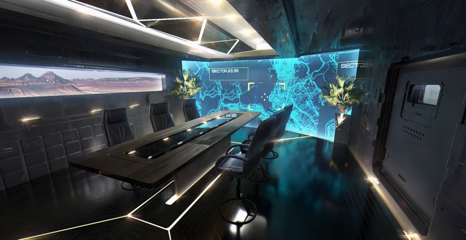 Spaceship control room