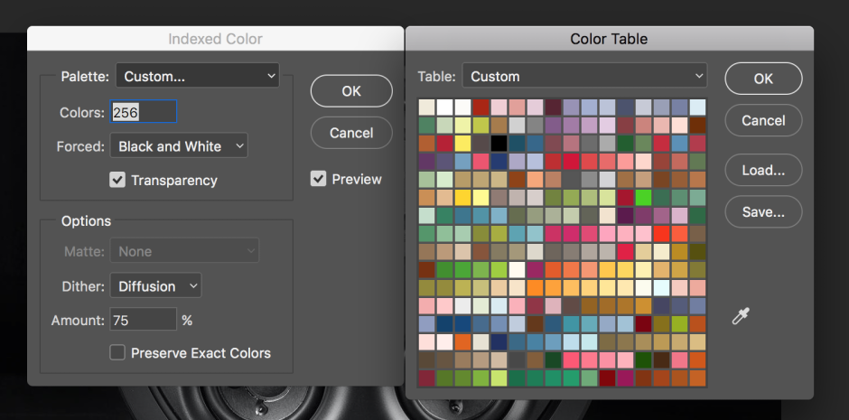 Adobe color palette