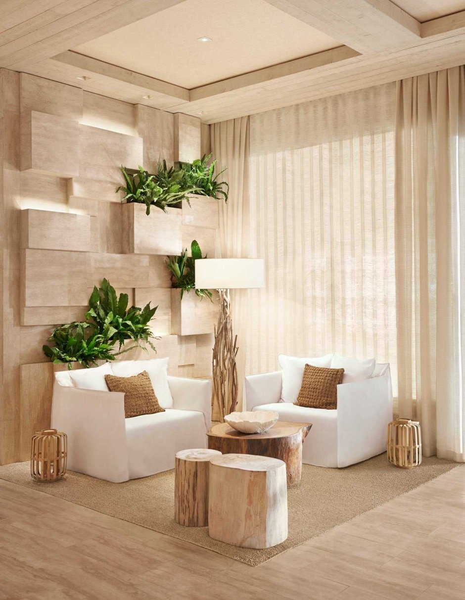 Natural light living room