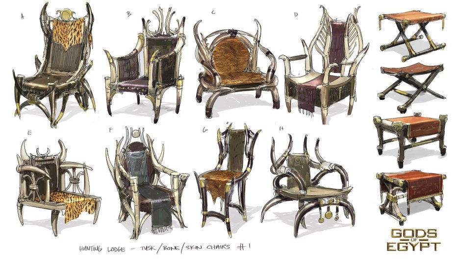 Ancient egyptian chairs