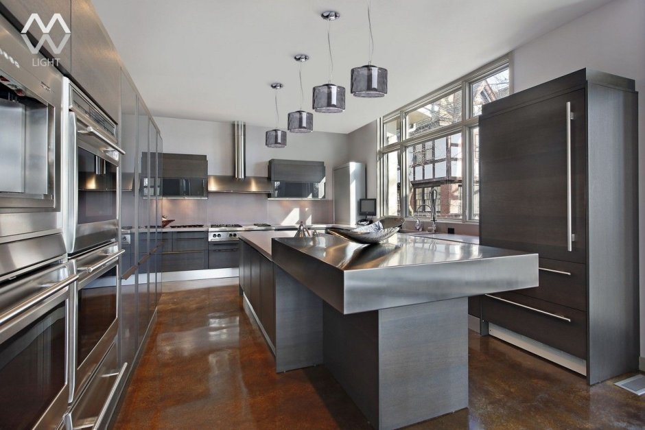 Stainless steel in the kitchen