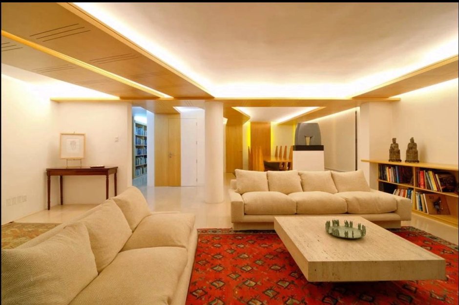 Large living room ceiling