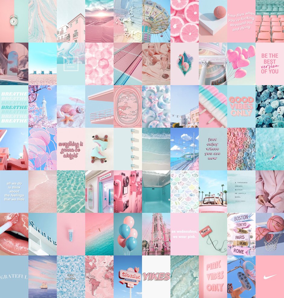 Blue and pink background