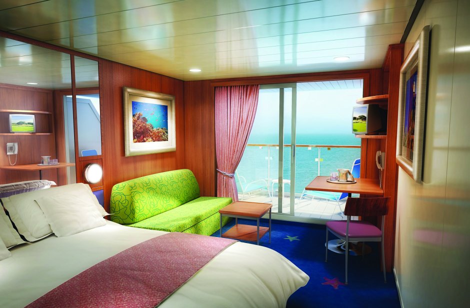 Cruise ship cabin