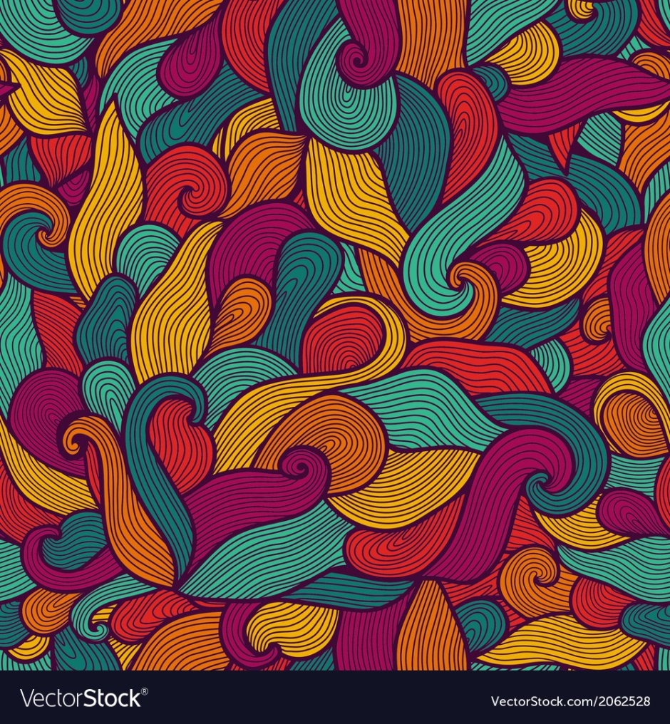 Waves patterns colorful