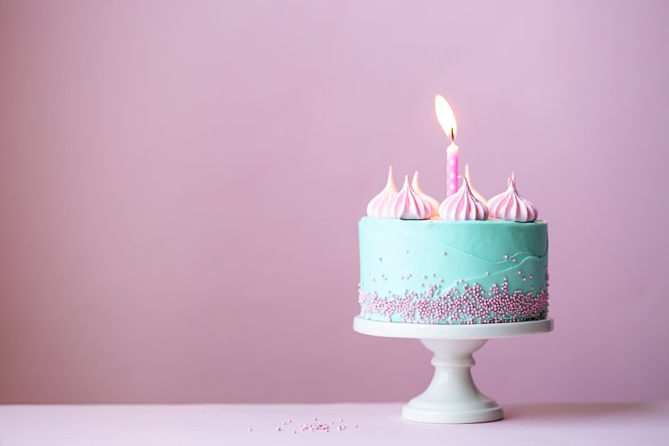Happy Birthday With Cup Cakes Candles In Light Blue Background HD Happy  Birthday Wallpapers | HD Wallpapers | ID #94828