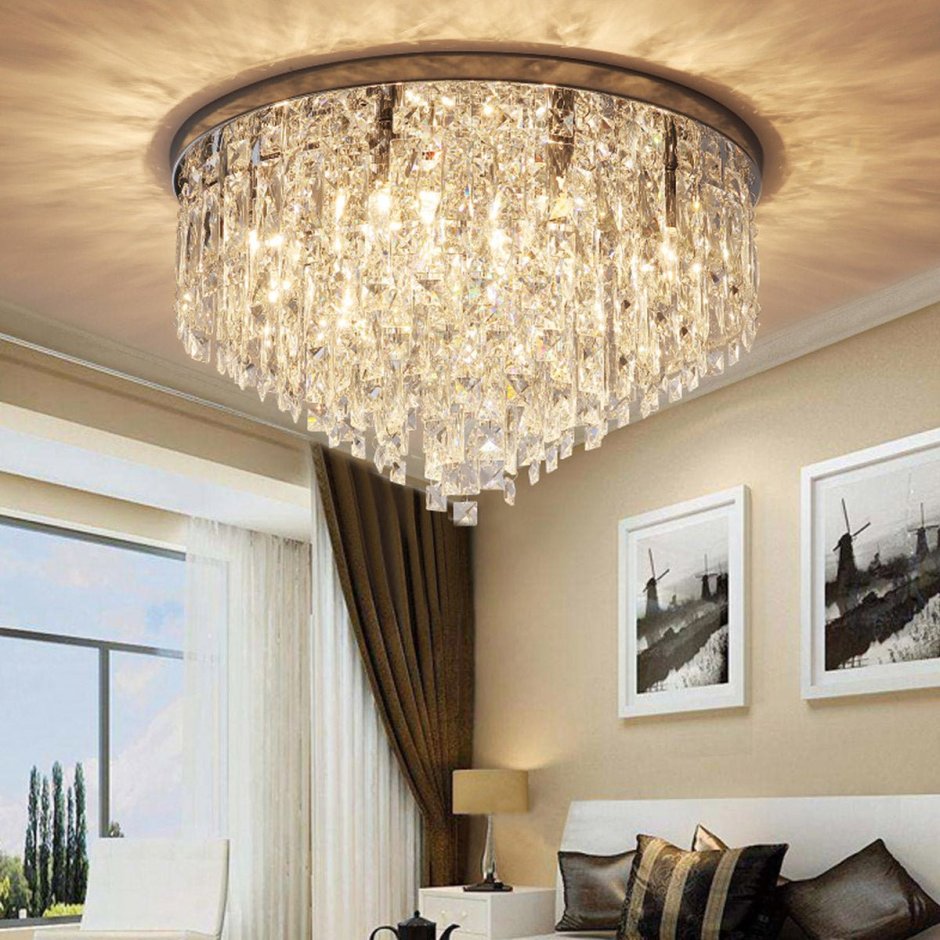 Ceiling design with chandeliers