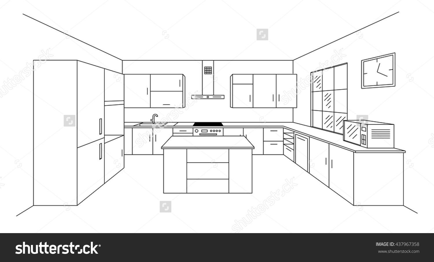 Big Set Of Kitchen Sketch Utensils On White Stock Illustration - Download  Image Now - Cooking, Sketch, Kitchen Utensil - iStock