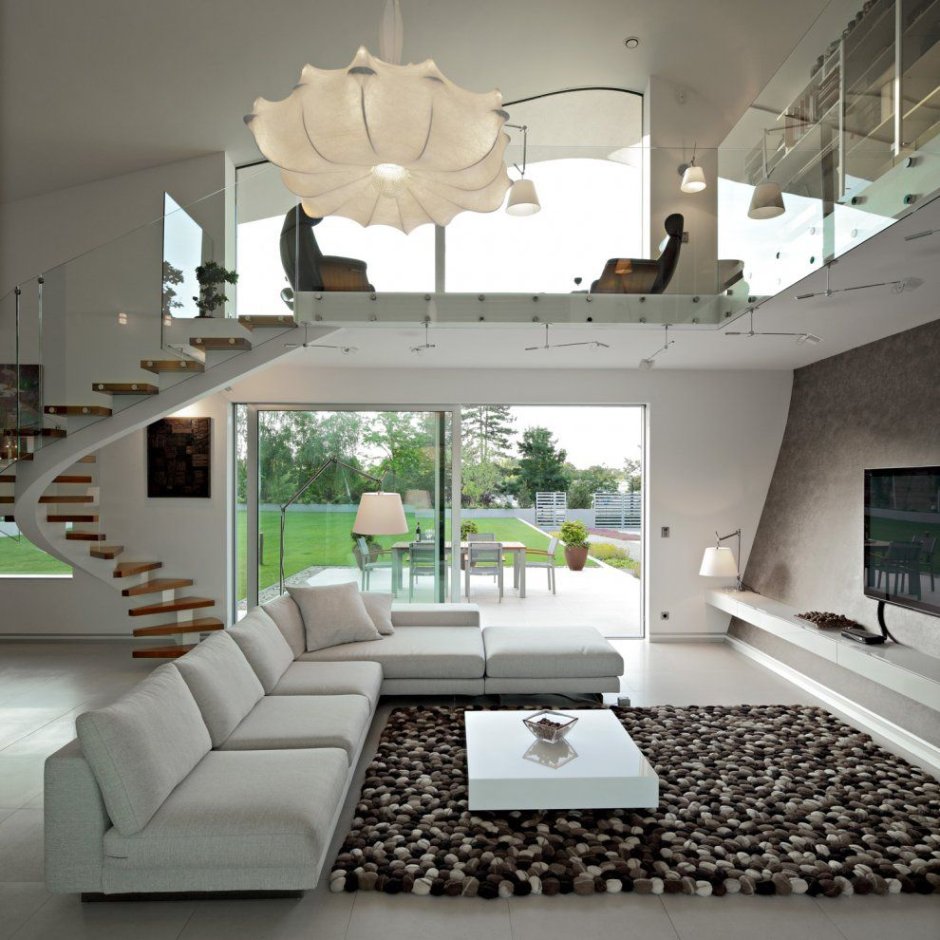 Duplex living room interior