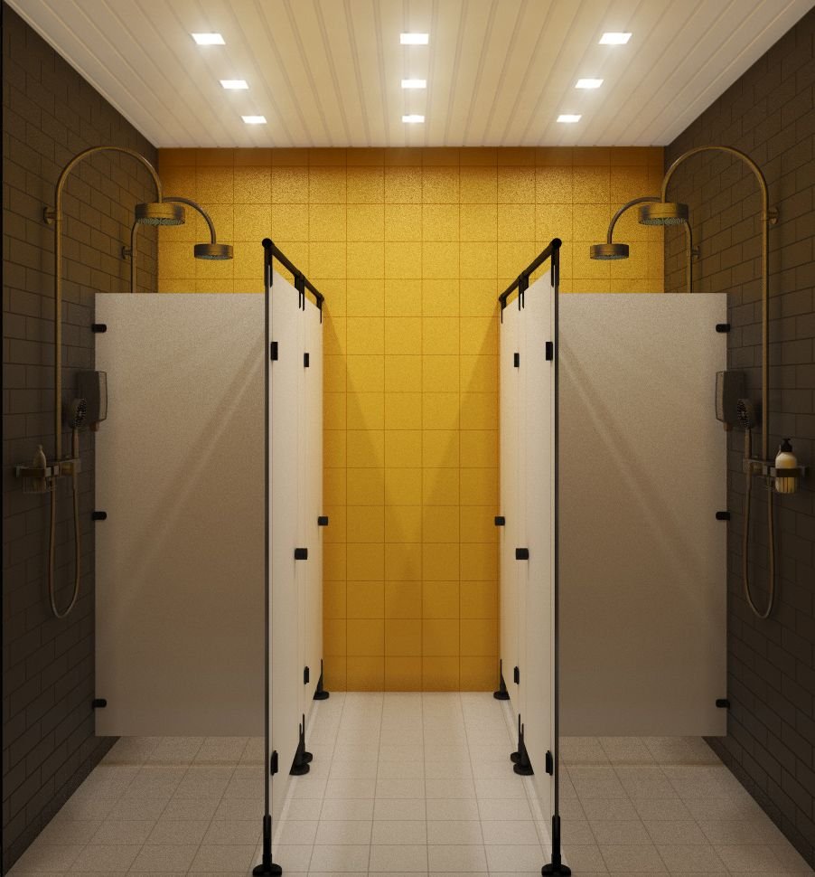 School shower room design