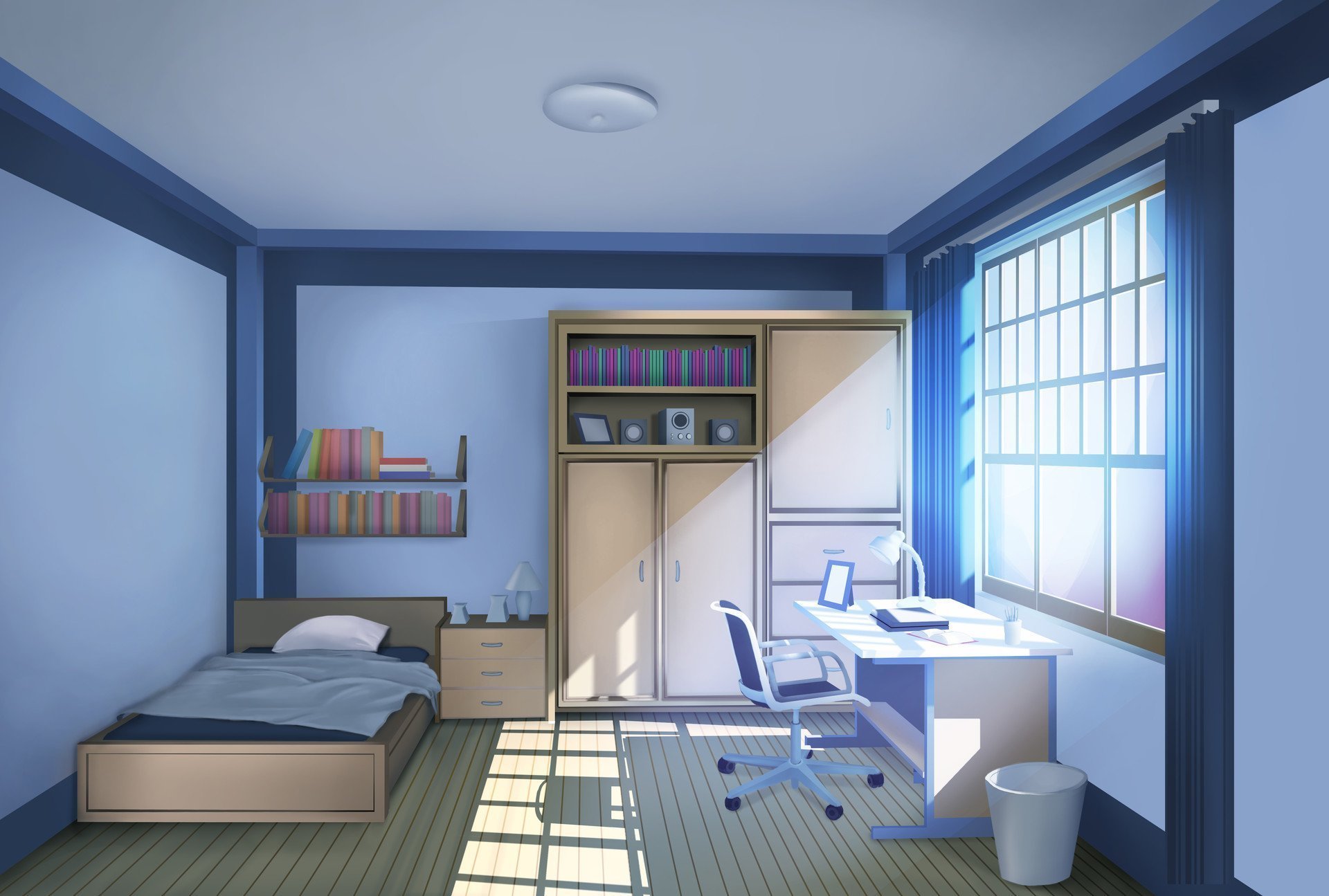 HD wallpaper: anime, room, interior | Wallpaper Flare