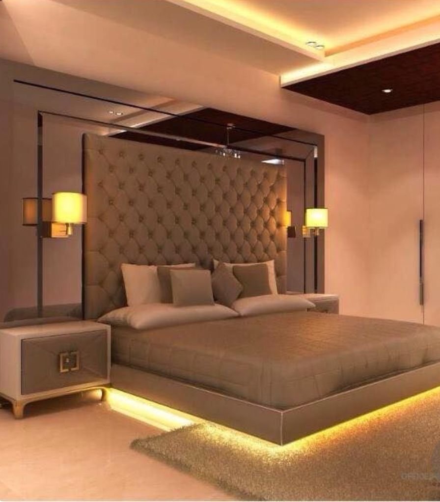 Beautiful room with led lights