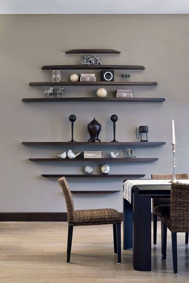 Living room shelf design