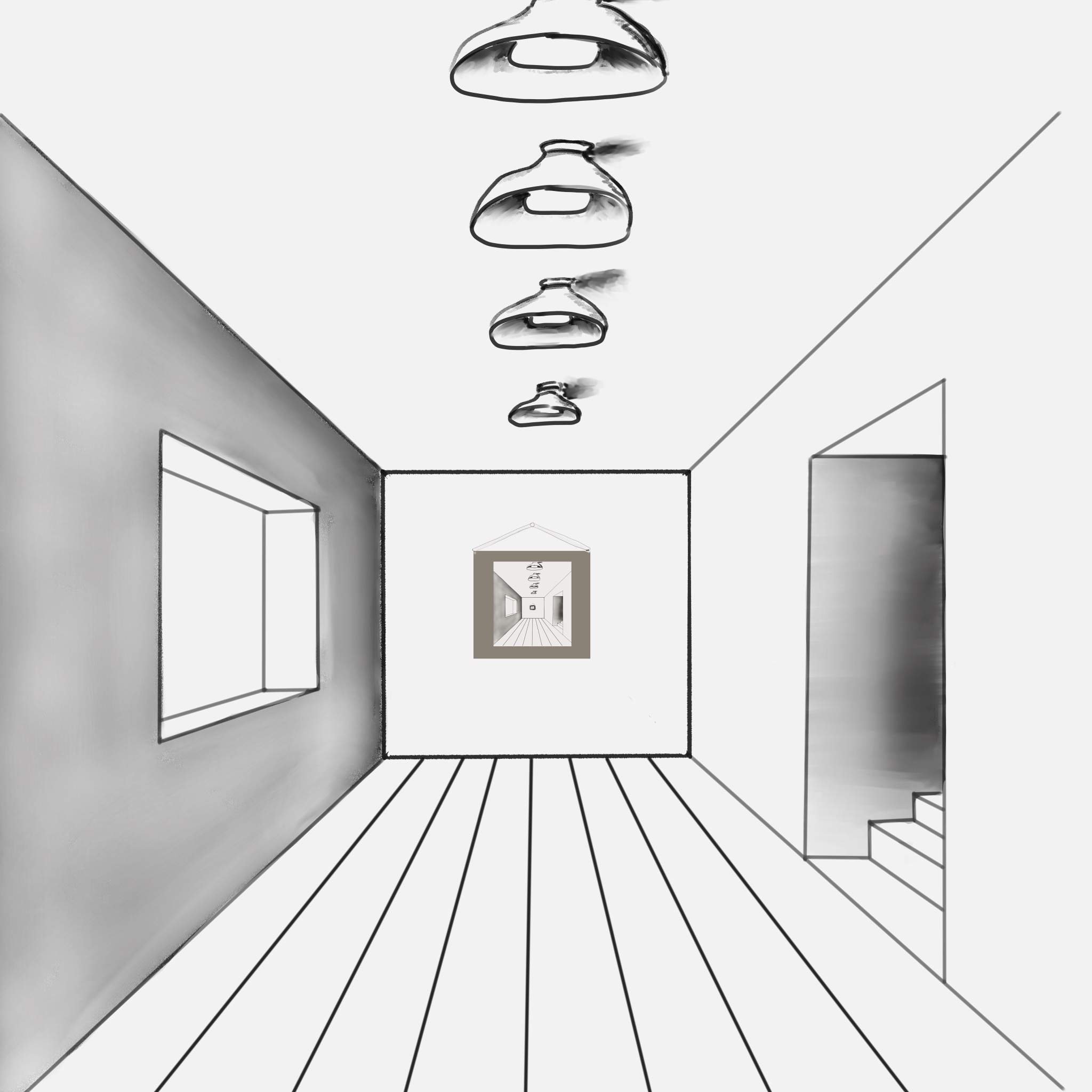 How to Draw a Room in 2 Point Perspective: Step by Step - YouTube
