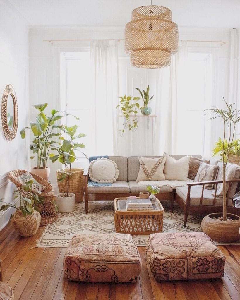 Bohemian chic living room