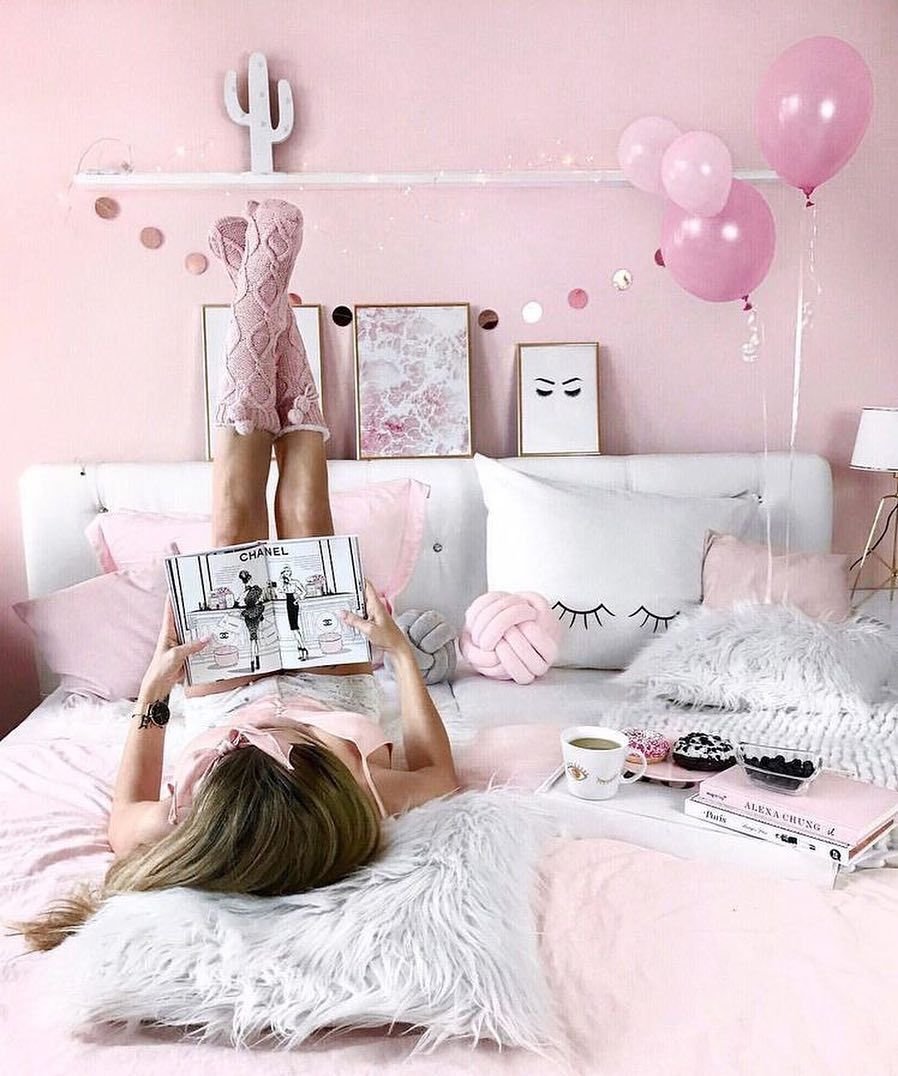 pink chanel room decor for bedroom