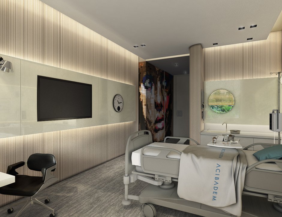 Luxurious hospital rooms