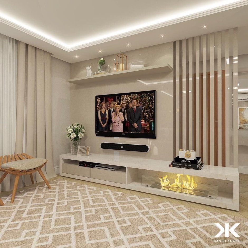 Tv unit design for drawing room