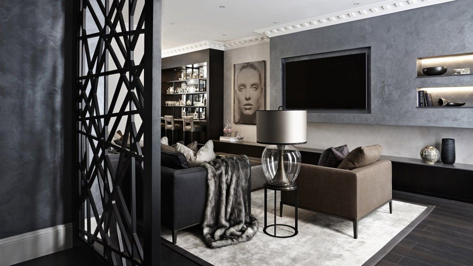 Modern masculine living room