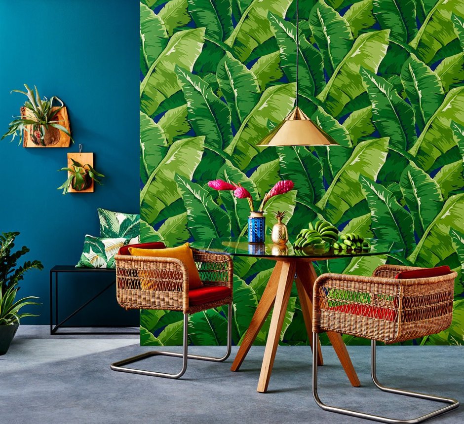 Tropical theme living room