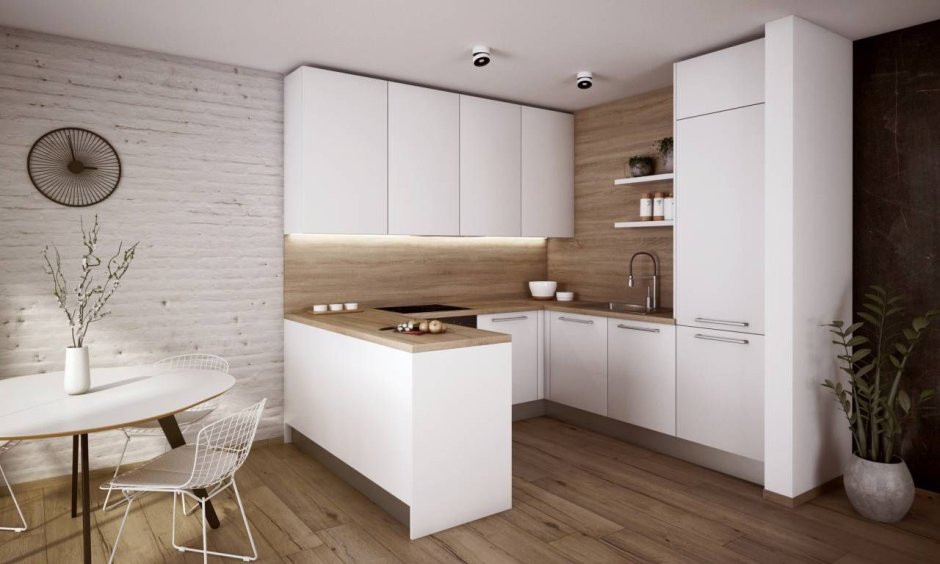 Simple kitchen room