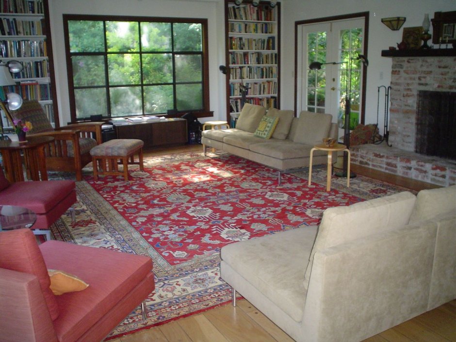 Square carpet for living room