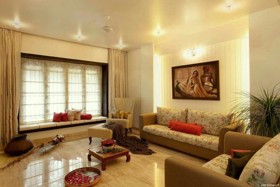Living room interior design indian style