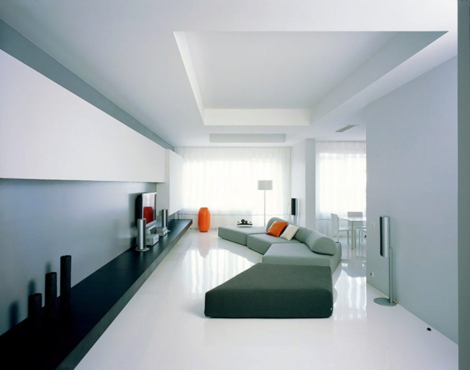 Modern minimal living room