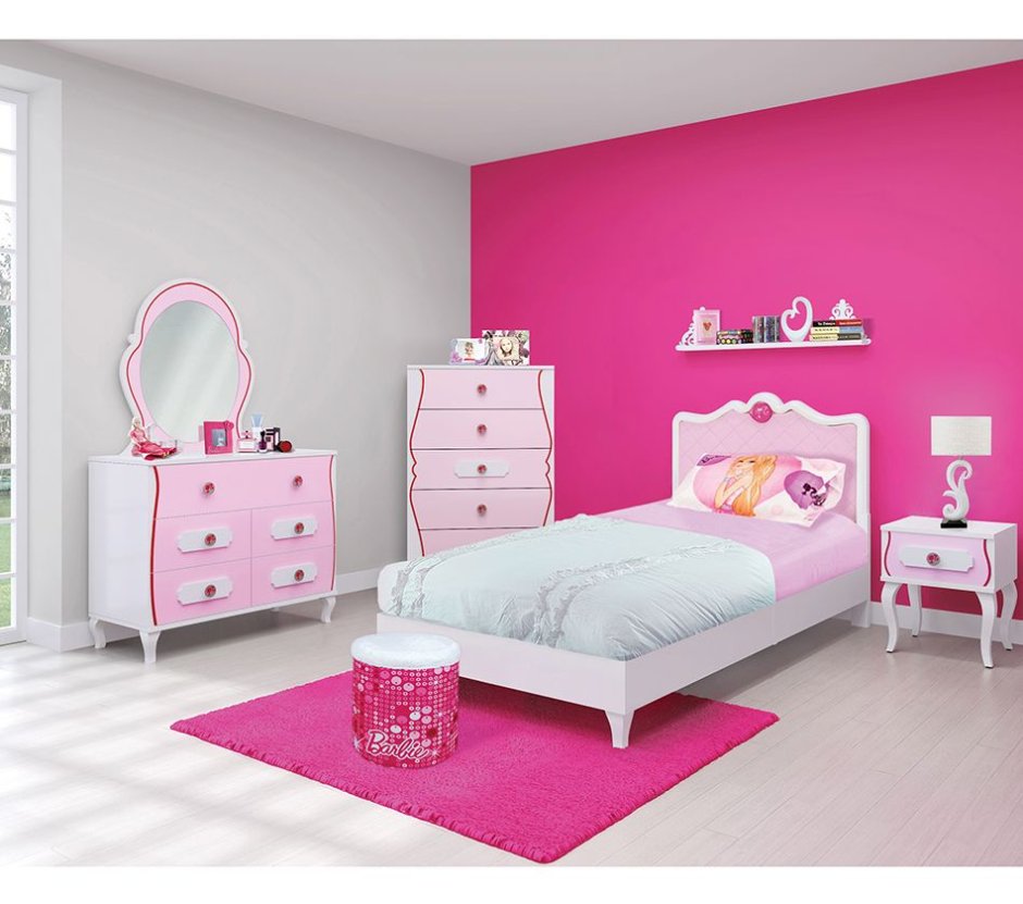 Pink room decor for girl