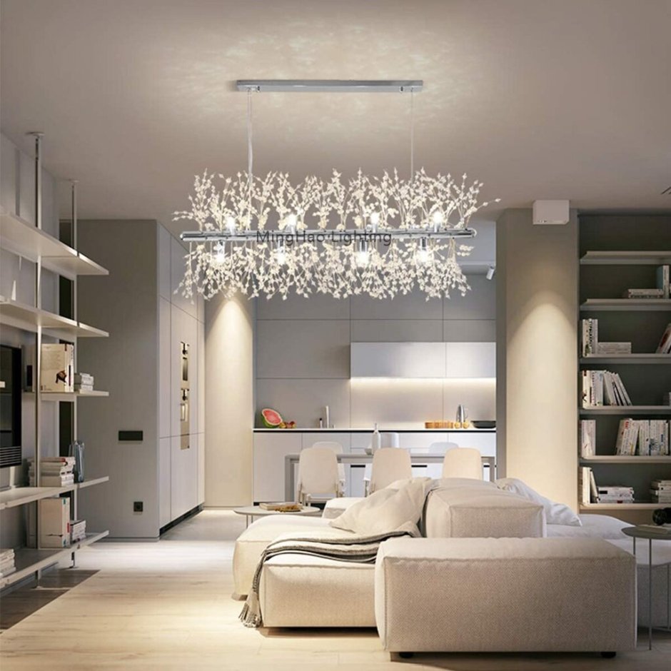 Modern led chandeliers for living room