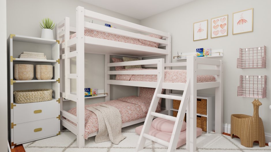 Aesthetic rooms with bunk beds
