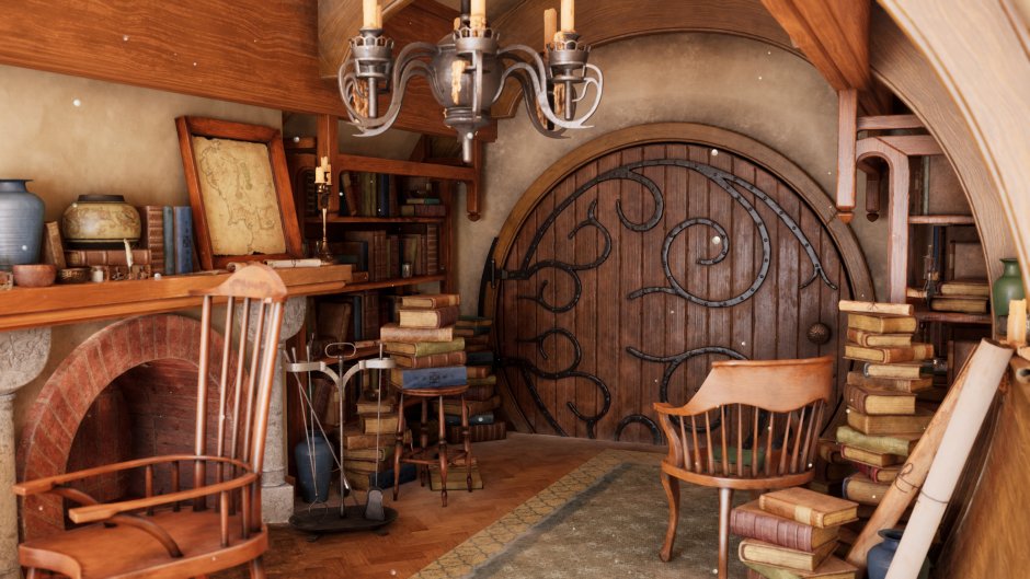 Hobbit themed room